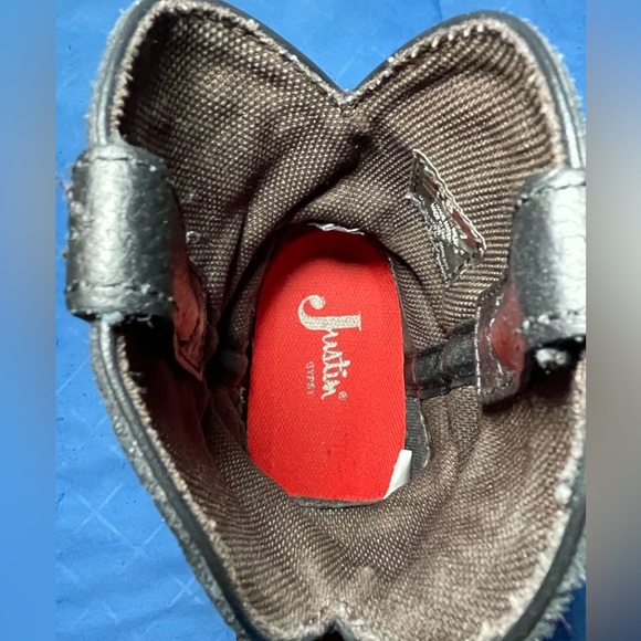 Justtin gypsy L9977 square toe cowgirl wester boots size 8B - Picture 4 of 16